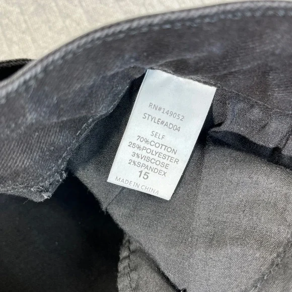 Black baggy wide leg cargo utility‎ jeans Women 15/30X33 high rise hip-hop - Picture 4 of 11